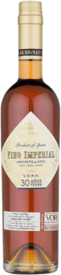 Бесплатная доставка | Крепленое вино Díez Mérito Amontillado Fino Imperial VORS D.O. Jerez-Xérès-Sherry Андалусия Испания Palomino Fino бутылка Medium 50 cl