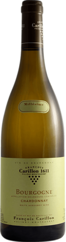 Free Shipping | White wine François Carillon Aged A.O.C. Bourgogne Burgundy France Chardonnay 75 cl