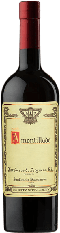 免费送货 | 强化酒 Argüeso Solera Fundacional 1822 Amontillado D.O. Jerez-Xérès-Sherry 安达卢西亚 西班牙 Palomino Fino 瓶子 Medium 50 cl