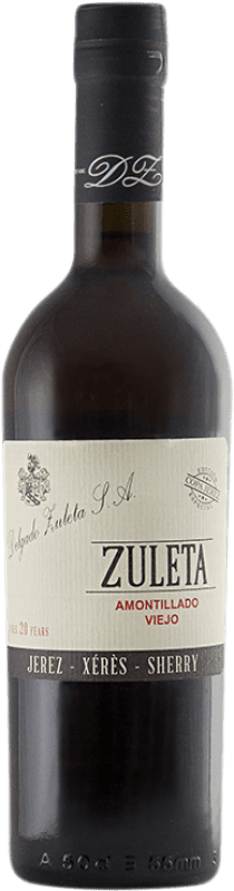 62,95 € Spedizione Gratuita | Vino fortificato Delgado Zuleta Amontillado Viejo VOS D.O. Jerez-Xérès-Sherry Bottiglia Medium 50 cl