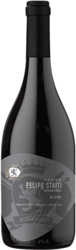 Бесплатная доставка | Красное вино Felipe Staiti Honor Blend I.G. Valle de Uco Долина Уко Аргентина Cabernet Franc — Каберне Фран, Malbec — Мальбек 75 cl