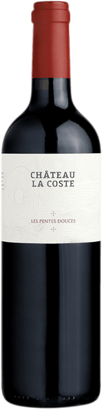 Free Shipping | Red wine Château La Coste Les Pentes Douces Rouge A.O.C. Côtes de Provence Provence France Syrah, Cabernet Sauvignon 75 cl