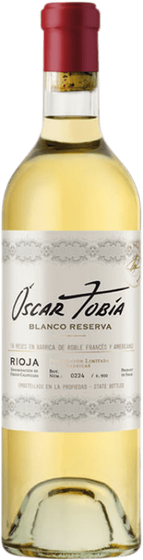 26,95 € | Vin blanc Tobía Oscar Tobia Blanco Réserve D.O.Ca. Rioja La Rioja Espagne Viura, Malvasía, Tempranillo Blanc, Maturana Blanc 75 cl