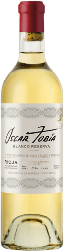 22,95 € | Vino Bianco Tobía Oscar Tobia Riserva D.O.Ca. Rioja La Rioja Spagna Tempranillo, Viura, Malvasia, Maturana 75 cl