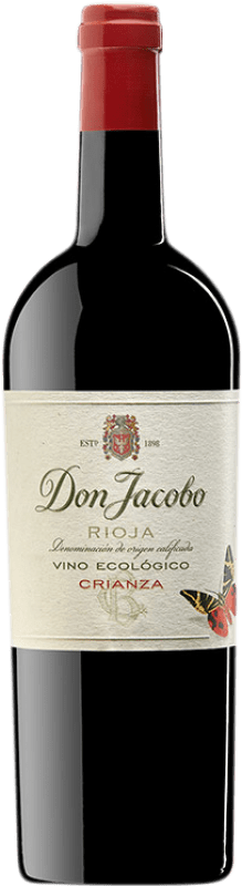 Free Shipping | Red wine Corral Cuadrado Don Jacobo Ecológico Aged D.O.Ca. Rioja The Rioja Spain Tempranillo, Grenache Organic 75 cl