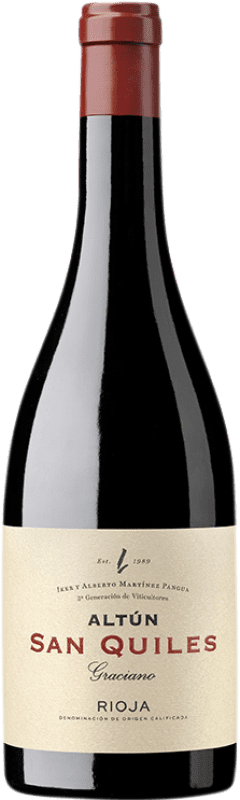 44,95 € | Красное вино Altún San Quiles D.O.Ca. Rioja Страна Басков Испания Graciano 75 cl