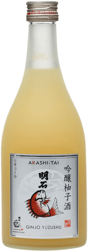 52,95 € Free Shipping | Sake Akashi-Tai Ginjo Yuzushu Medium Bottle 50 cl