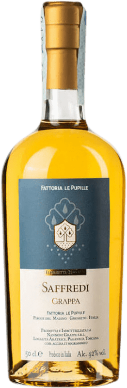 64,95 € Бесплатная доставка | Граппа Le Pupille Saffredi бутылка Medium 50 cl