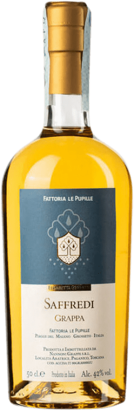 61,95 € Kostenloser Versand | Grappa Le Pupille Saffredi Medium Flasche 50 cl