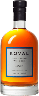 Envío gratis | Whisky Blended Koval Millet Single Barrel Estados Unidos Botella Medium 50 cl