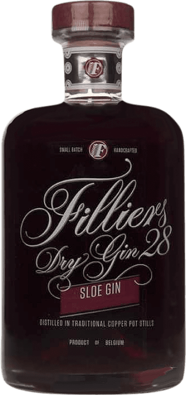 Envio grátis | Gin Gin Filliers Sloe Dry Gin 28 Bélgica Garrafa Medium 50 cl