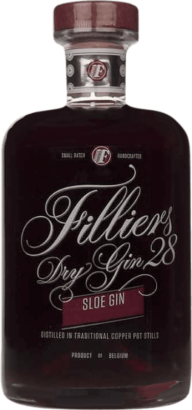 55,95 € Kostenloser Versand | Gin Gin Filliers Sloe Dry Gin 28 Medium Flasche 50 cl