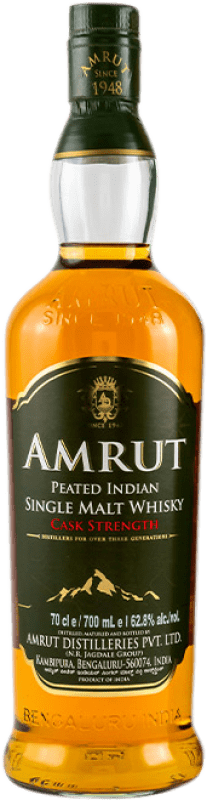 82,95 € Free Shipping | Whisky Single Malt Amrut Indian Peated Oak Strength