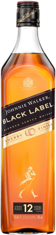 送料無料 | ウイスキーブレンド Johnnie Walker Black Label Sherry Finish スコットランド イギリス 12 年 70 cl