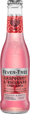 Getränke und Mixer 4 Einheiten Box Fever-Tree Raspberry & Rhubarb Tonic Water Kleine Flasche 20 cl