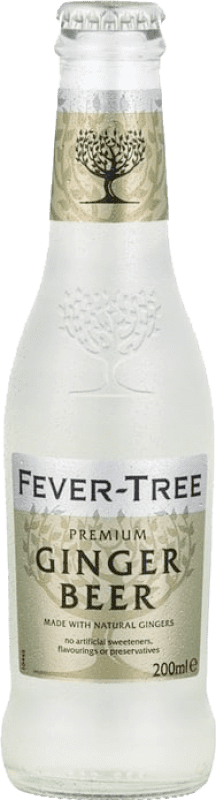 Free Shipping | 4 units box Soft Drinks & Mixers Fever-Tree Ginger Beer Small Bottle 20 cl