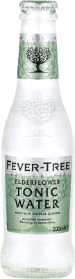 Getränke und Mixer 4 Einheiten Box Fever-Tree Elderflower Tonic Water Kleine Flasche 20 cl