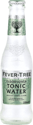 5,95 € | Caja de 4 unidades Refrescos Fever-Tree Reino Unido Botellín 20 cl Elderflower — Flor de Saúco, Tonic Water — Tónica