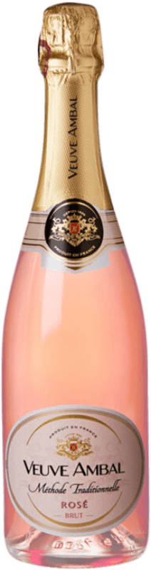 Envio grátis | Espumante rosé Veuve Ambal Méthode Traditionnelle Rosé Brut A.O.C. Crémant de Bourgogne Borgonha França Chardonnay 75 cl