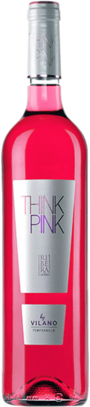 6,95 € Бесплатная доставка | Розовое вино Viña Vilano Think Pink Rosado D.O. Ribera del Duero