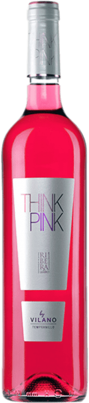 9,95 € Envío gratis | Vino Rosado Viña Vilano Think Pink D.O. Ribera del Duero