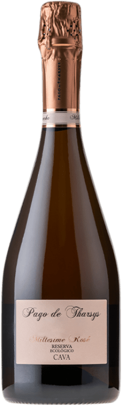15,95 € Spedizione Gratuita | Spumante Rosato Pago de Tharsys Brut Rosé — Rosato Riserva D.O. Cava Eco — Biologico