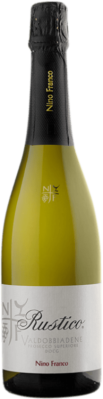 Бесплатная доставка | Белое игристое Nino Franco Rustico D.O.C.G. Prosecco di Conegliano-Valdobbiadene Treviso Италия Glera 75 cl