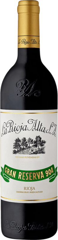 174,95 € | Vin rouge Rioja Alta 904 Grande Réserve D.O.Ca. Rioja La Rioja Espagne Bouteille Magnum 1,5 L