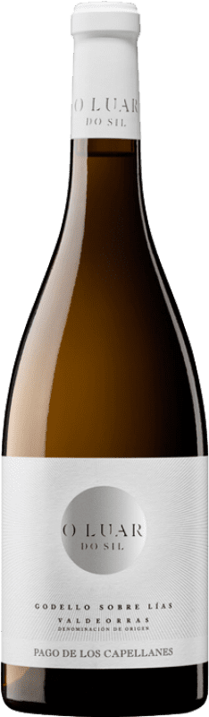 Envío gratis | Vino blanco Pago de los Capellanes O Luar do Sil Sobre Lías Crianza D.O. Valdeorras Galicia España Godello 75 cl