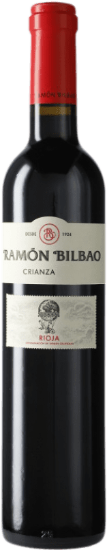 7,95 € Envío gratis | Vino tinto Ramón Bilbao Crianza D.O.Ca. Rioja La Rioja España Tempranillo Media Botella 50 cl