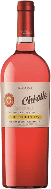 29,95 € | Vin rose Chivite Colección 125 Jeune D.O. Navarra Navarre Espagne Tempranillo, Grenache 75 cl