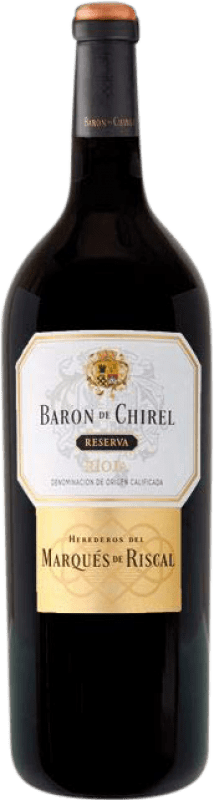 205,95 € Envío gratis | Vino Tinto Marqués de Riscal Barón de Chirel Reserva D.O.Ca. Rioja Botella Magnum 1,5 L
