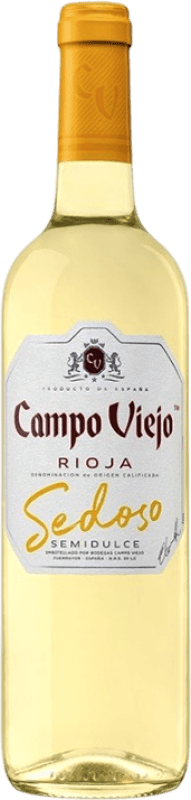 Envío gratis | Vino Blanco Campo Viejo Semiseco Joven D.O.Ca. Rioja La Rioja España Macabeo 75 cl