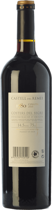 22,95 € Free Shipping | Red wine Castell del Remei N.1780 Reserva D.O. Costers del Segre Catalonia Spain Tempranillo, Grenache, Cabernet Sauvignon Bottle 75 cl