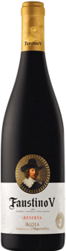 6,95 € Free Shipping | Red wine Faustino V Negre Reserva D.O.Ca. Rioja The Rioja Spain Tempranillo, Mazuelo, Carignan Half Bottle 37 cl