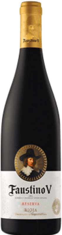 Envoi gratuit | Vin Rouge Faustino V Réserve D.O.Ca. Rioja La Rioja Espagne Tempranillo, Mazuelo, Cariñena — Carignan Demi-Bouteille 37 cl