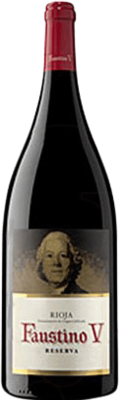 23,95 € | Red wine Faustino V Reserve D.O.Ca. Rioja The Rioja Spain Tempranillo, Mazuelo, Carignan Magnum Bottle 1,5 L