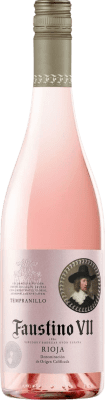 Envio grátis | Vinho rosé Faustino VII Jovem D.O.Ca. Rioja La Rioja Espanha Tempranillo, Grenache 75 cl