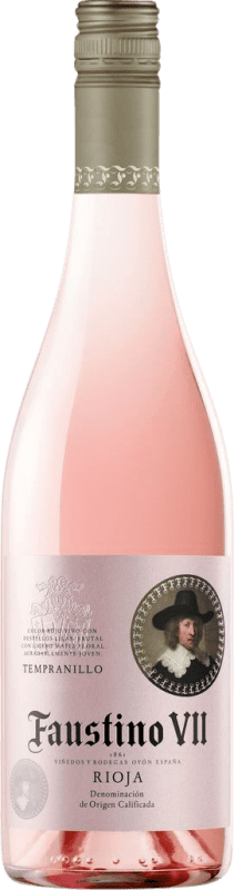 Бесплатная доставка | Розовое вино Faustino VII Молодой D.O.Ca. Rioja Ла-Риоха Испания Tempranillo, Grenache 75 cl
