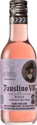 1,95 € | Rosé Wine Faustino VII Young D.O.Ca. Rioja The Rioja Spain Tempranillo, Garnacha — Grenache Small Bottle 18 cl