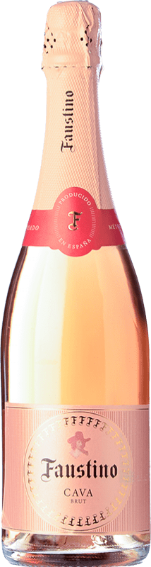 8,95 € | Rosé sparkling Faustino Rosse Brut Young D.O. Cava Catalonia Spain Grenache Bottle 75 cl