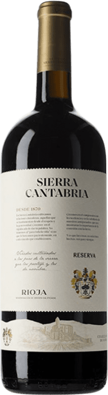61,95 € Envío gratis | Vino Tinto Sierra Cantabria Reserva D.O.Ca. Rioja Botella Magnum 1,5 L