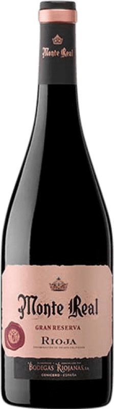 24,95 € | 红酒 Bodegas Riojanas Monte Real 大储备 D.O.Ca. Rioja 拉里奥哈 西班牙 Tempranillo, Graciano, Mazuelo, Carignan 瓶子 Magnum 1,5 L