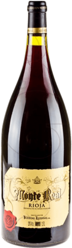 25,95 € 免费送货 | 红酒 Bodegas Riojanas Monte Real 预订 D.O.Ca. Rioja 瓶子 Magnum 1,5 L