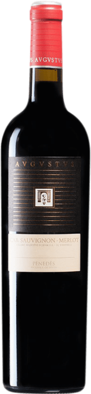 10,95 € Free Shipping | Red wine Augustus Crianza D.O. Penedès Catalonia Spain Merlot, Cabernet Sauvignon Bottle 75 cl