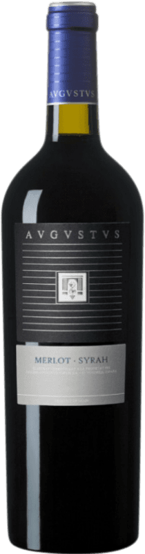 Бесплатная доставка | Красное вино Augustus D.O. Penedès Каталония Испания Merlot, Syrah Половина бутылки 37 cl