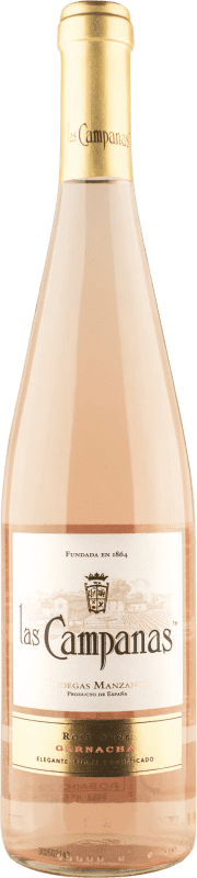 5,95 € | Vinho rosé Vinícola Navarra Las Campanas Jovem D.O. Navarra Navarra Espanha Grenache 75 cl
