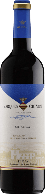 10,95 € Spedizione Gratuita | Vino Rosso Marqués de Griñón Crianza — Invecchiato in Botte D.O.Ca. Rioja