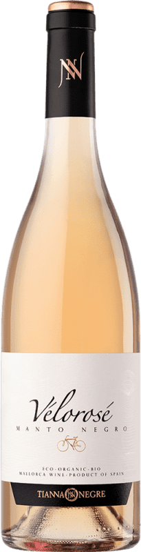 12,95 € | Rosé wine Tianna Negre Vélo Rosé Young D.O. Binissalem Balearic Islands Spain Mantonegro Bottle 75 cl