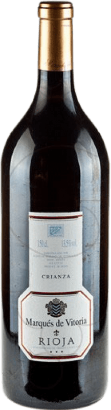 Free Shipping | Red Wine Marqués de Vitoria Crianza — Aged D.O.Ca. Rioja The Rioja Spain Tempranillo Magnum Bottle 1,5 L